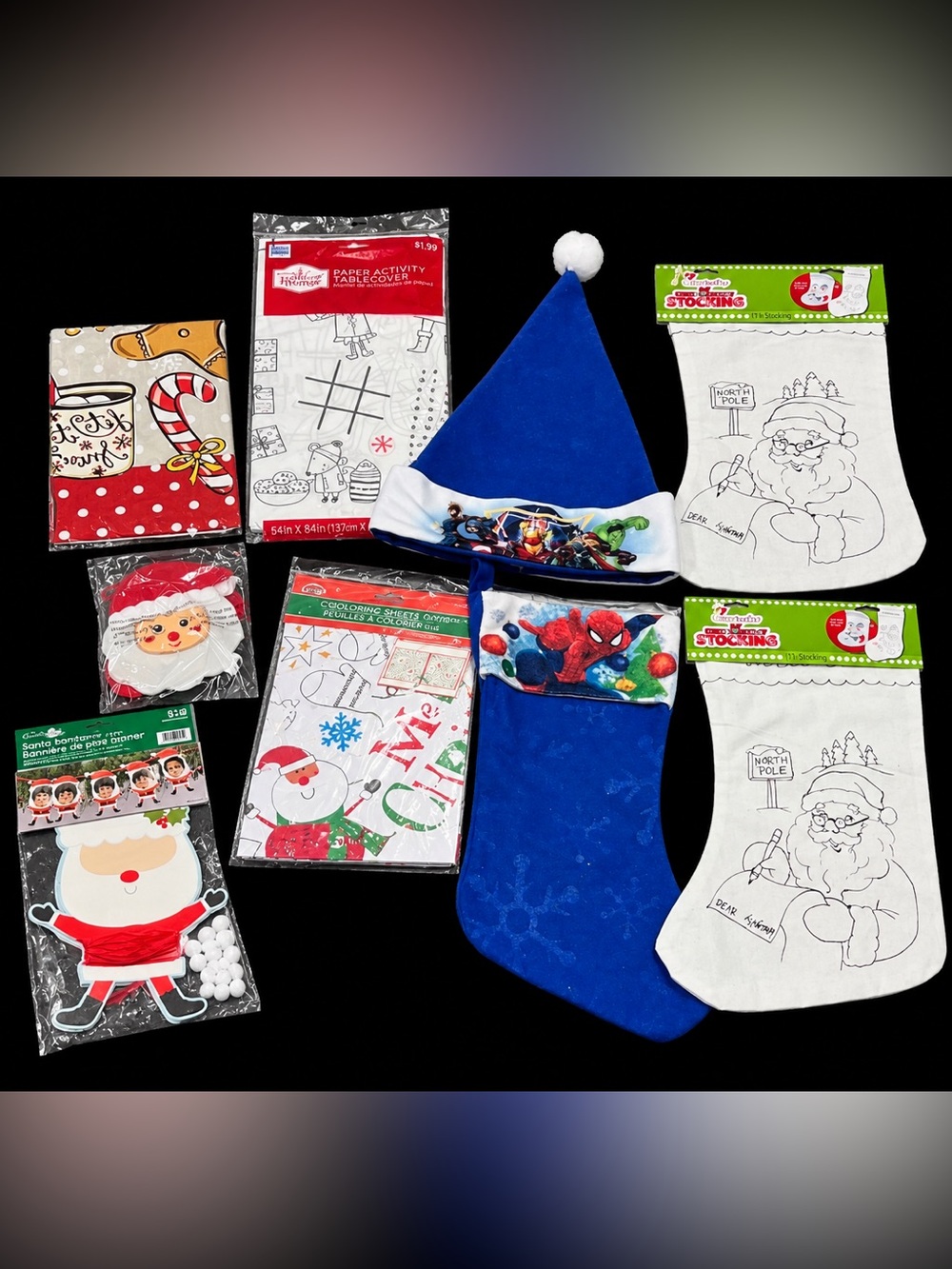 🎄 9-Piece Christmas Kids’ Craft & Activity Bundle 🎅✨